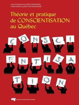 cover image of Théorie et pratique de conscientisation au Québec
